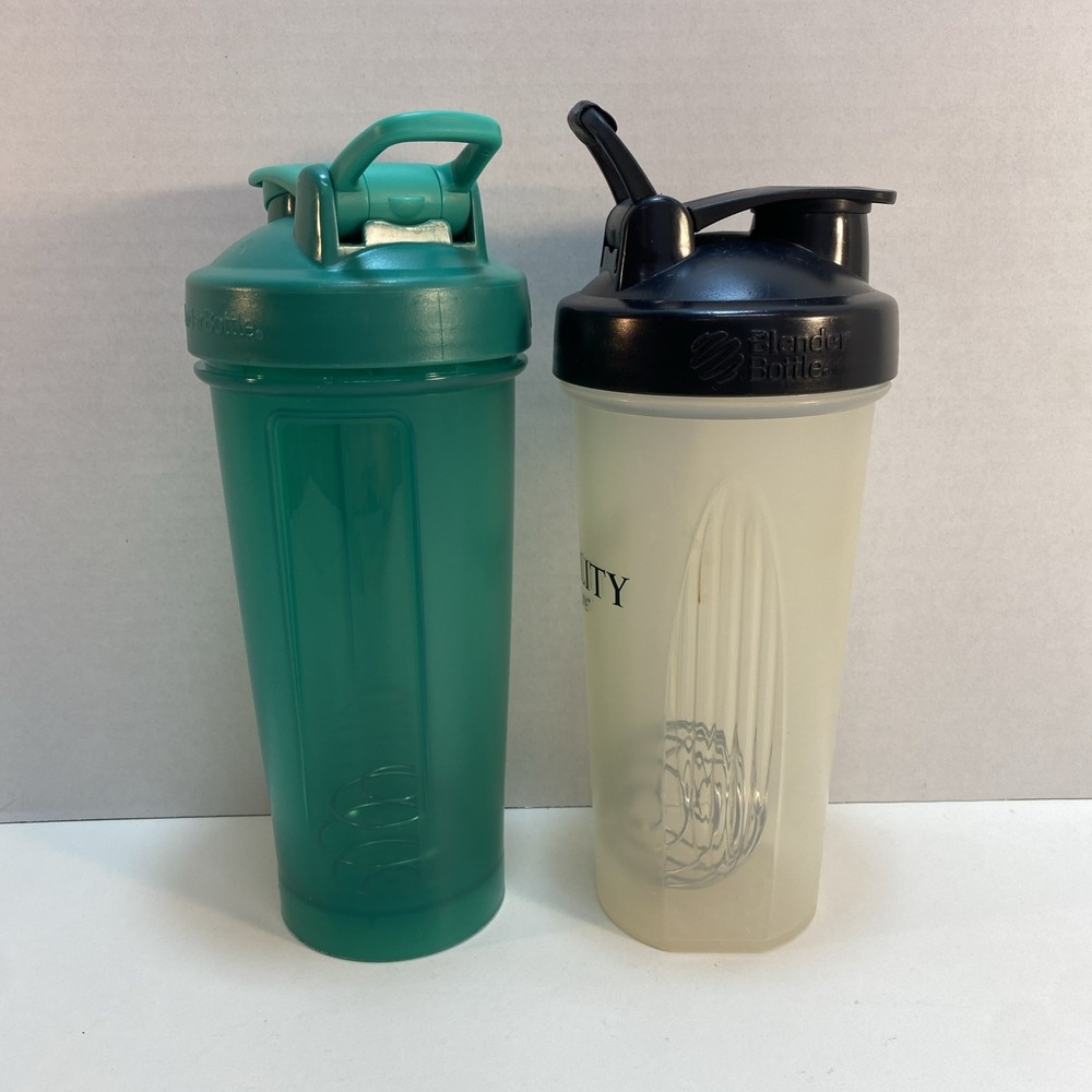 Blender Bottle 28oz Classic Black Loop Lid Clear Green Vitality For Life Lot‎ 2 - Picture 2 of 9